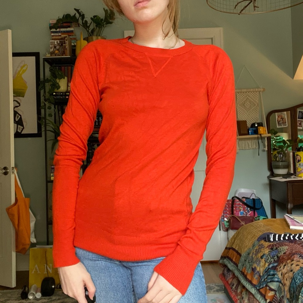 Orange sweater